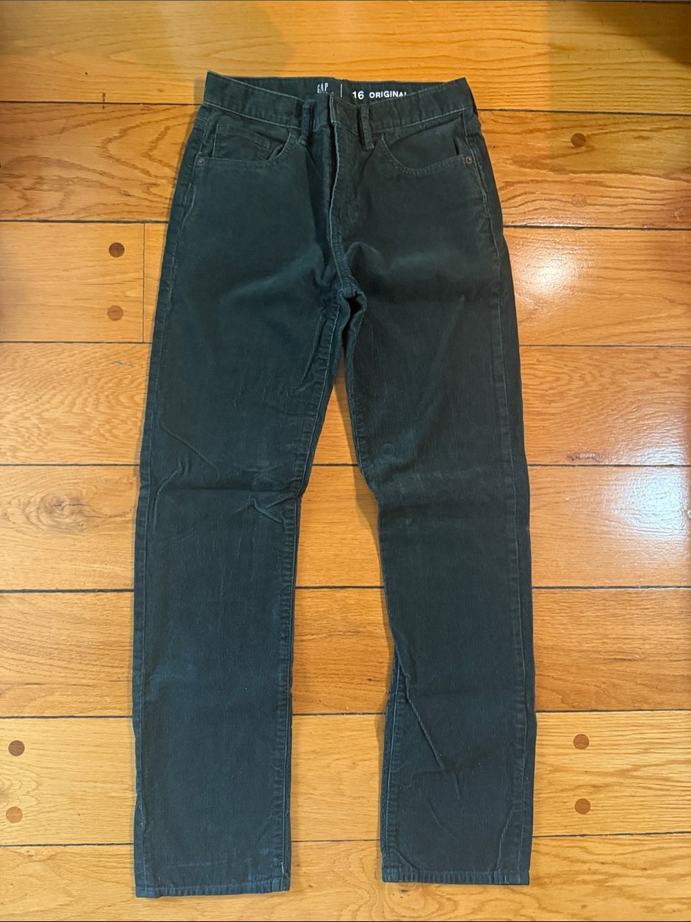 GAP Boys Forest Green Corduroy Pants